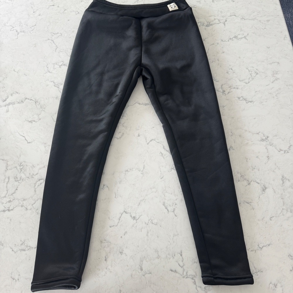 NEW Women's Small Black Sherpa Lined Leggings Fleece Warm Stretch Pants